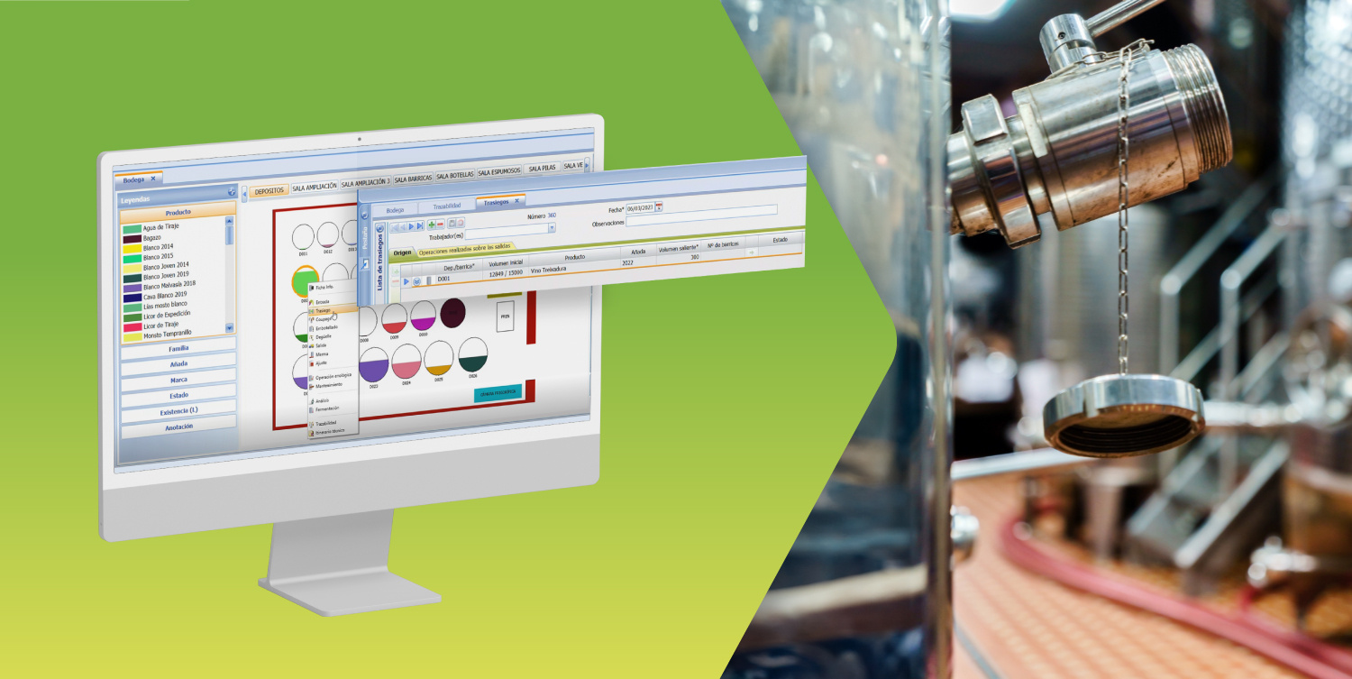 datos de trasiegos disponibles con Isabodega